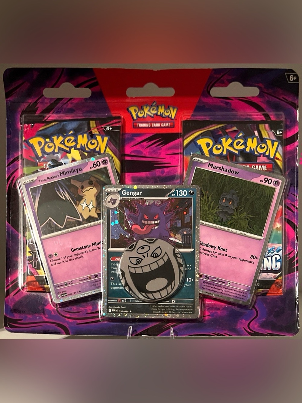 Pokémon TCG: Gengar, Marshadow & Mimikyu Promos Enhanced 2 Pack Blister